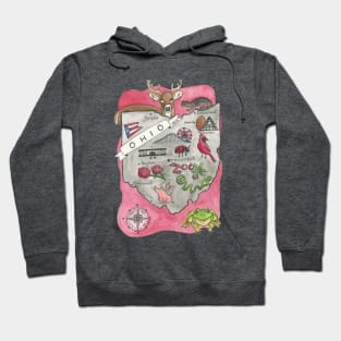 Map of Ohio Hoodie